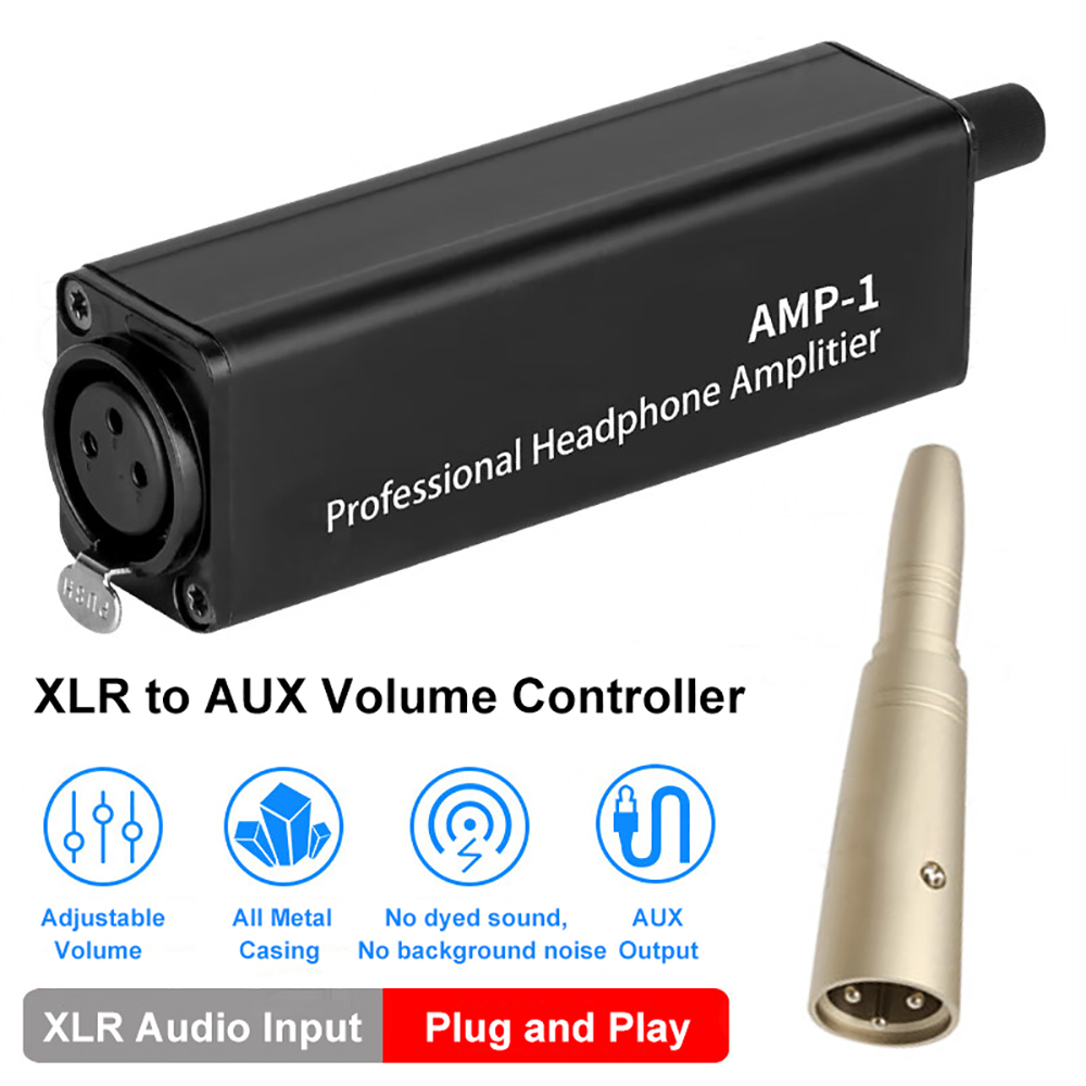 Portable Amplifier Mini - Convertitore amplificatore per cuffie portatile XLR