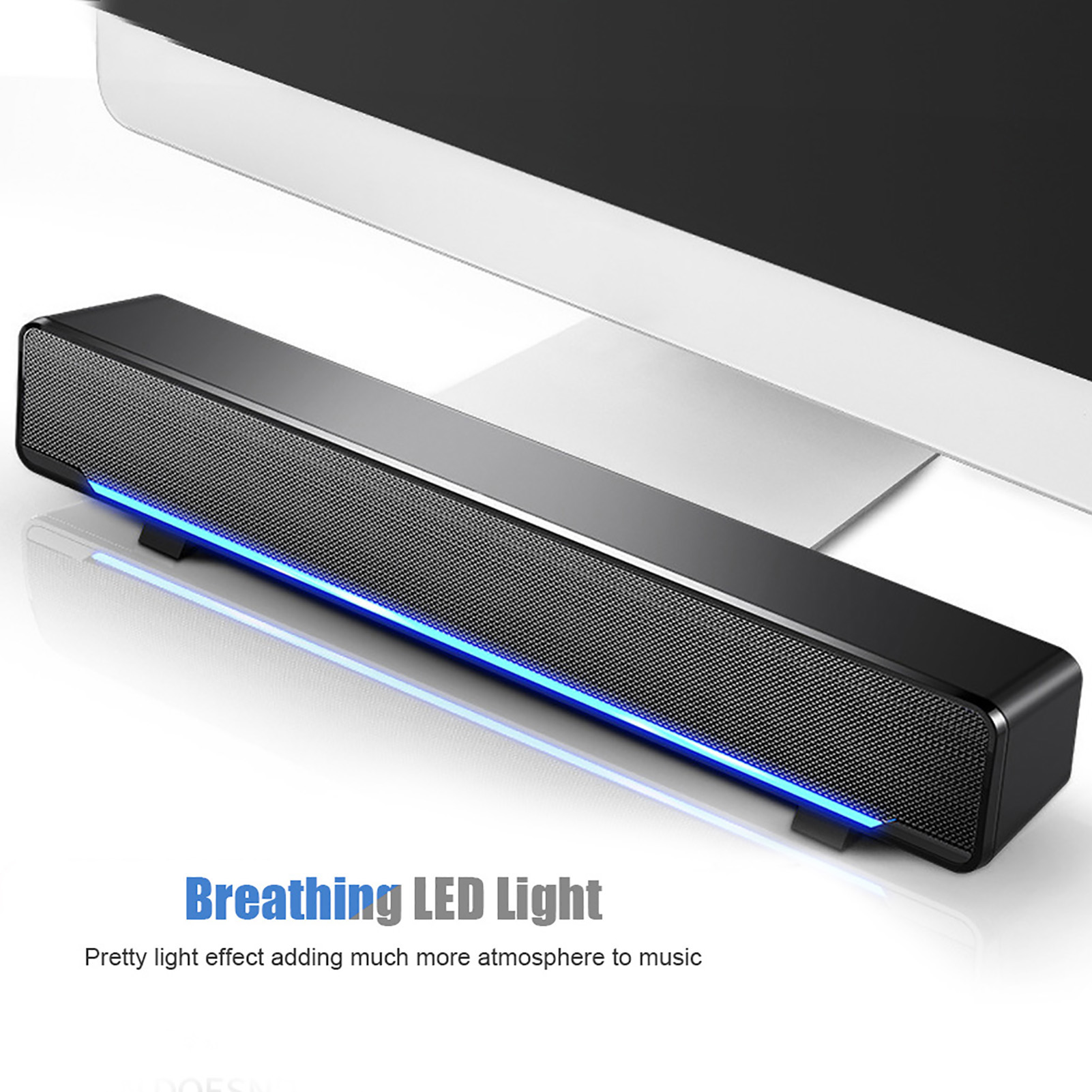 Audio Music Player Pc - Soundbar portatile USB Wired Stereo Soundbar
