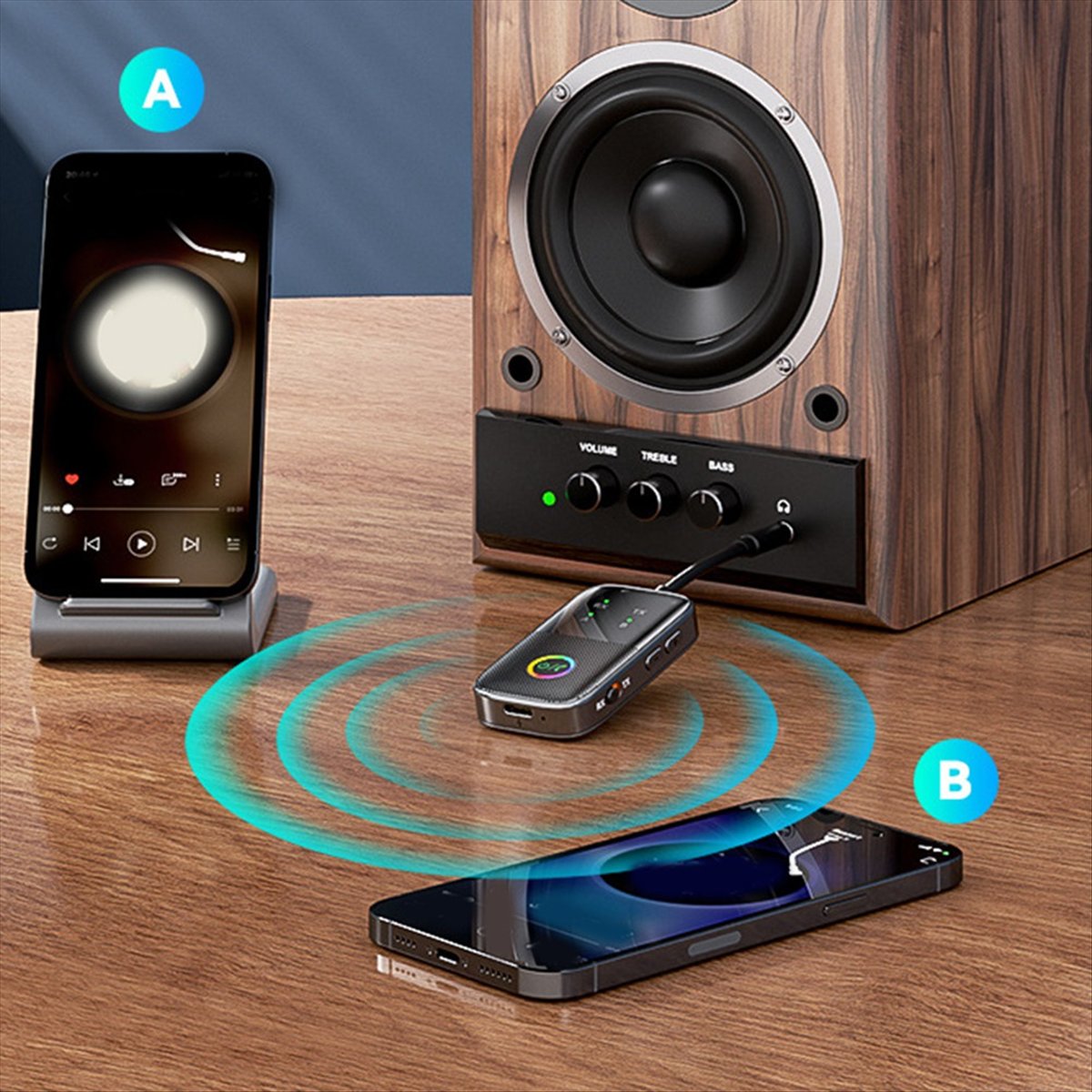 Audio Music Player Pc - Adattatore audio Bluetooth 5.2 HIFI di