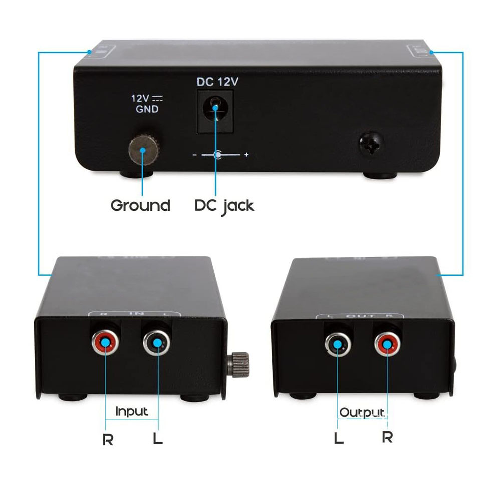 Portable Amplifier Mini - Preamplificatore portatile Phono Preamp amplificatore Audio