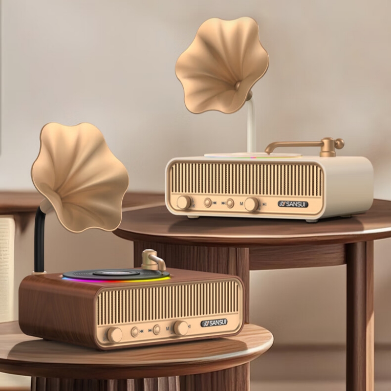 Apple Music Audio Quality - V13 Altoparlante Bluetooth senza fili Grammofono
