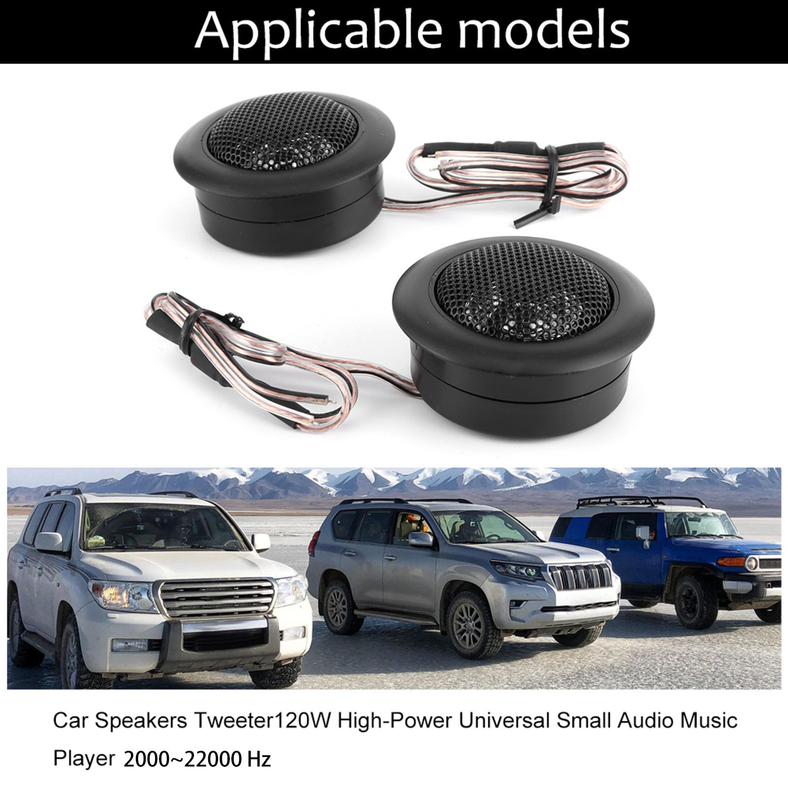 Audio Universal Music - 2 pezzi altoparlanti per auto tweeter