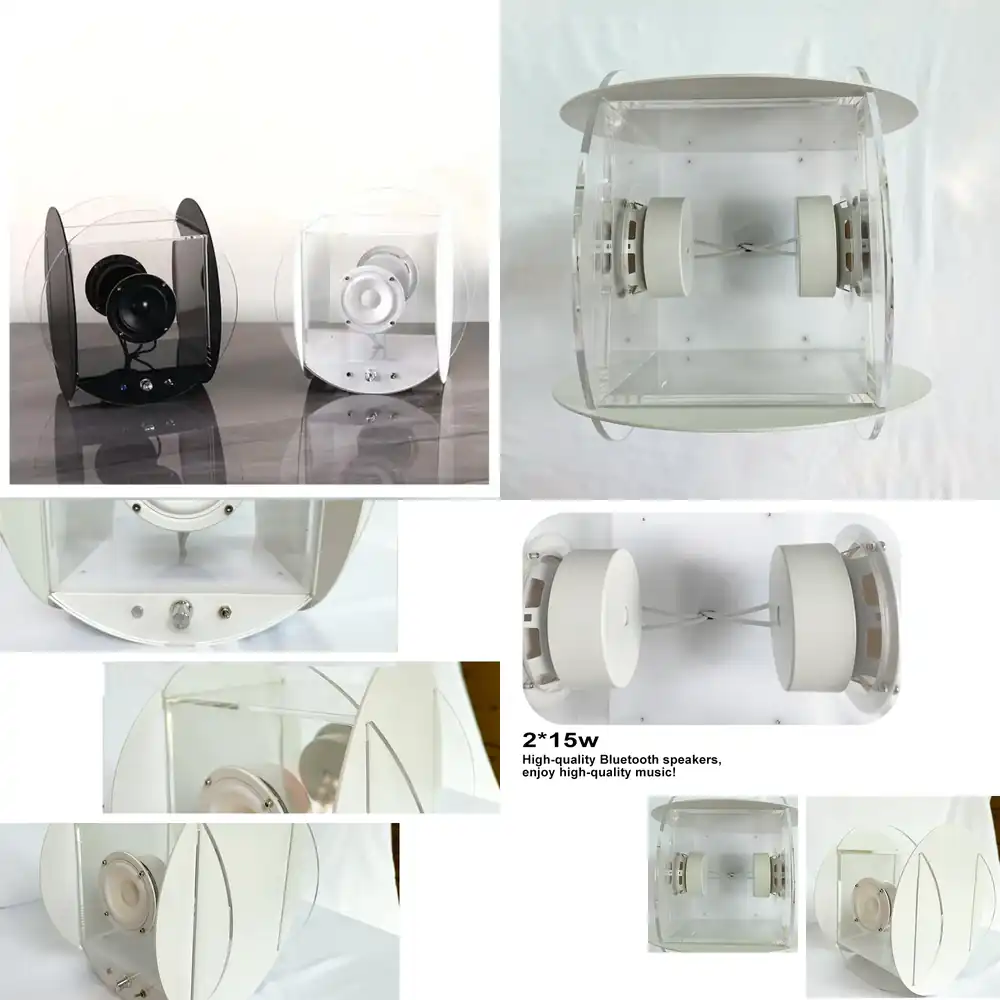 Audio Music Bluetooth - Altoparlante Bluetooth Trasparente da 15 Pollici,