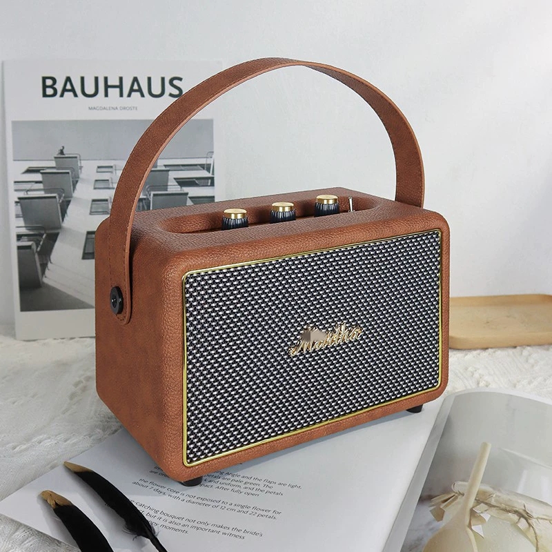 Apple Music Audio Quality - Altoparlante portatile da esterno in legno