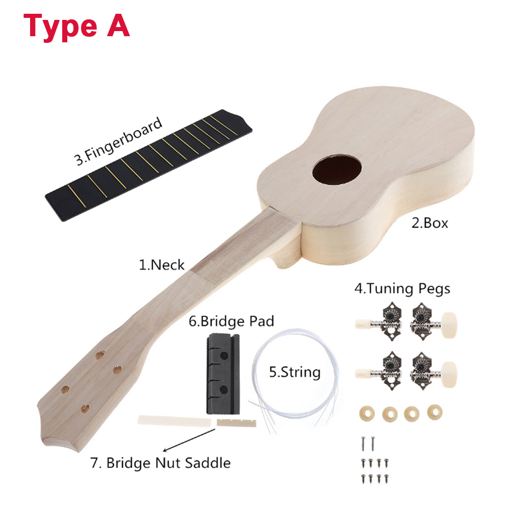 Ukulele Beginner Kit - Ukulele fai da te 21 pollici