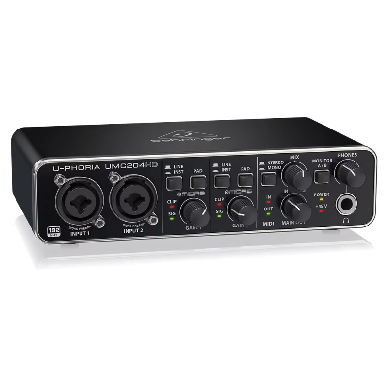 Behringer UMC204HD Interfaccia - Audio Interface Usb recensione e prezzo
