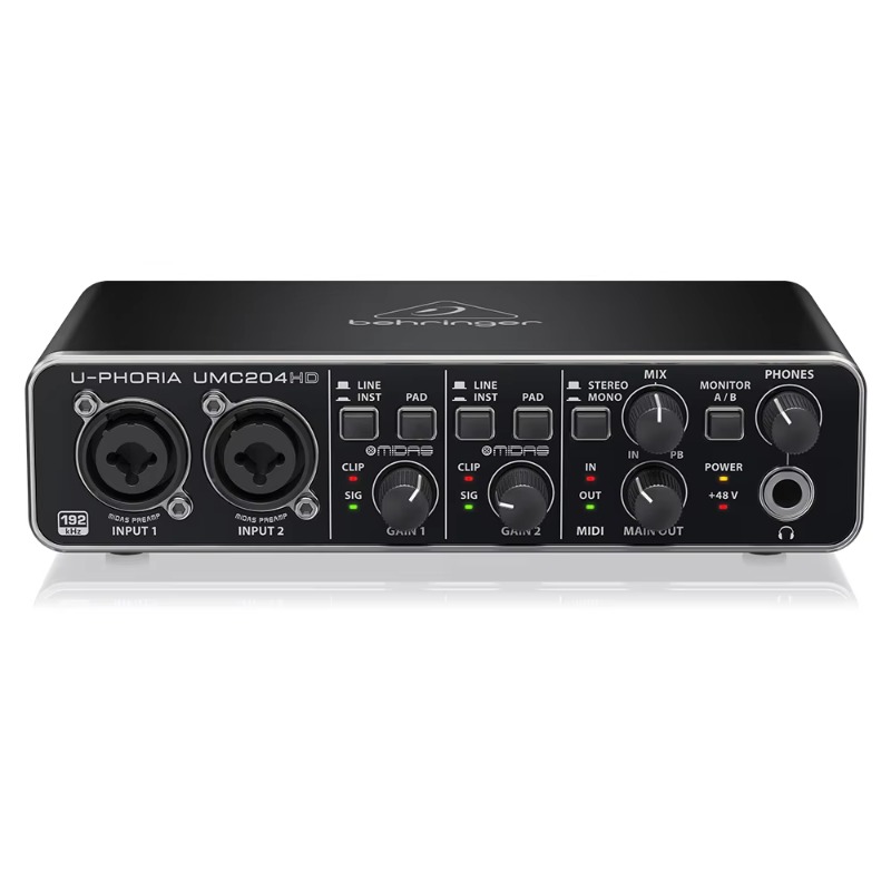 Behringer UMC204HD Interfaccia - Audio Interface Usb recensione e prezzo