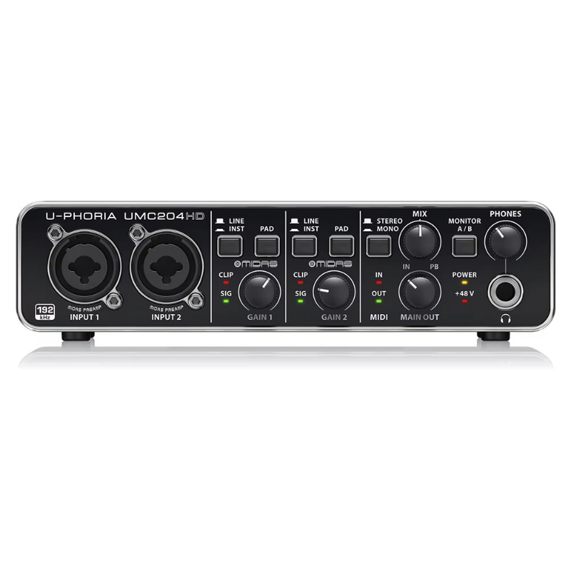 Behringer UMC204HD Interfaccia - Audio Interface Usb recensione e prezzo