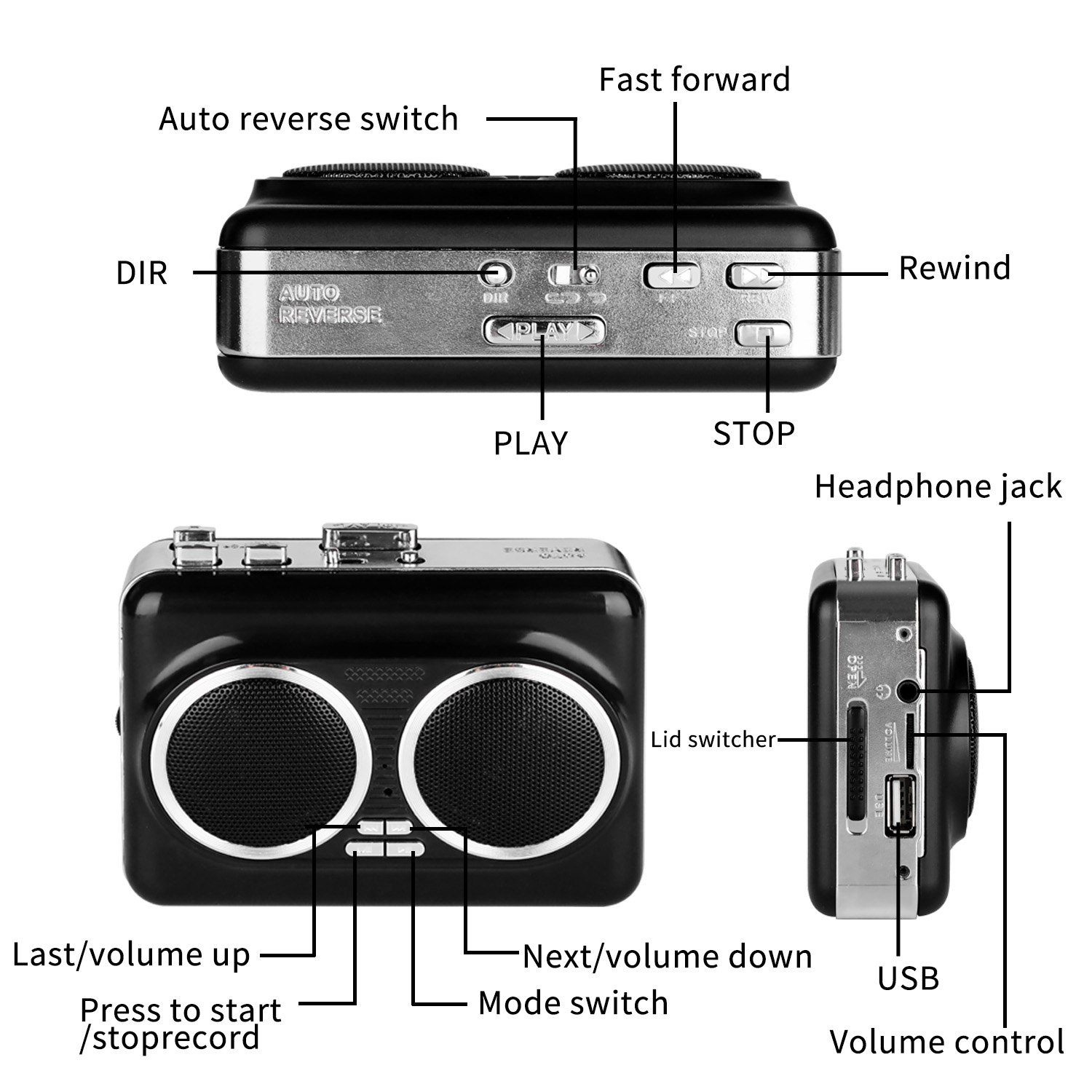 Lettore di cassette USB, conve - Audio Music Player Pc recensione e prezzo