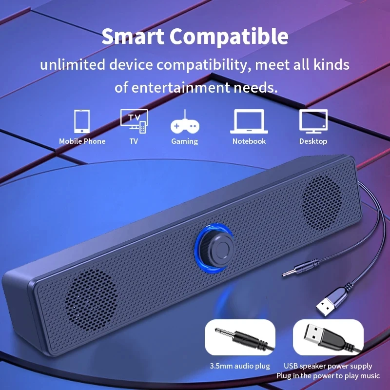 Soundbar Computer PC TV Laptop - Audio Music Player Pc recensione e prezzo