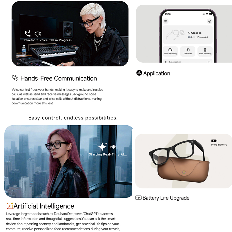 Occhiali Smart AI 2026 con Fot - Audio Music Ai recensione e prezzo