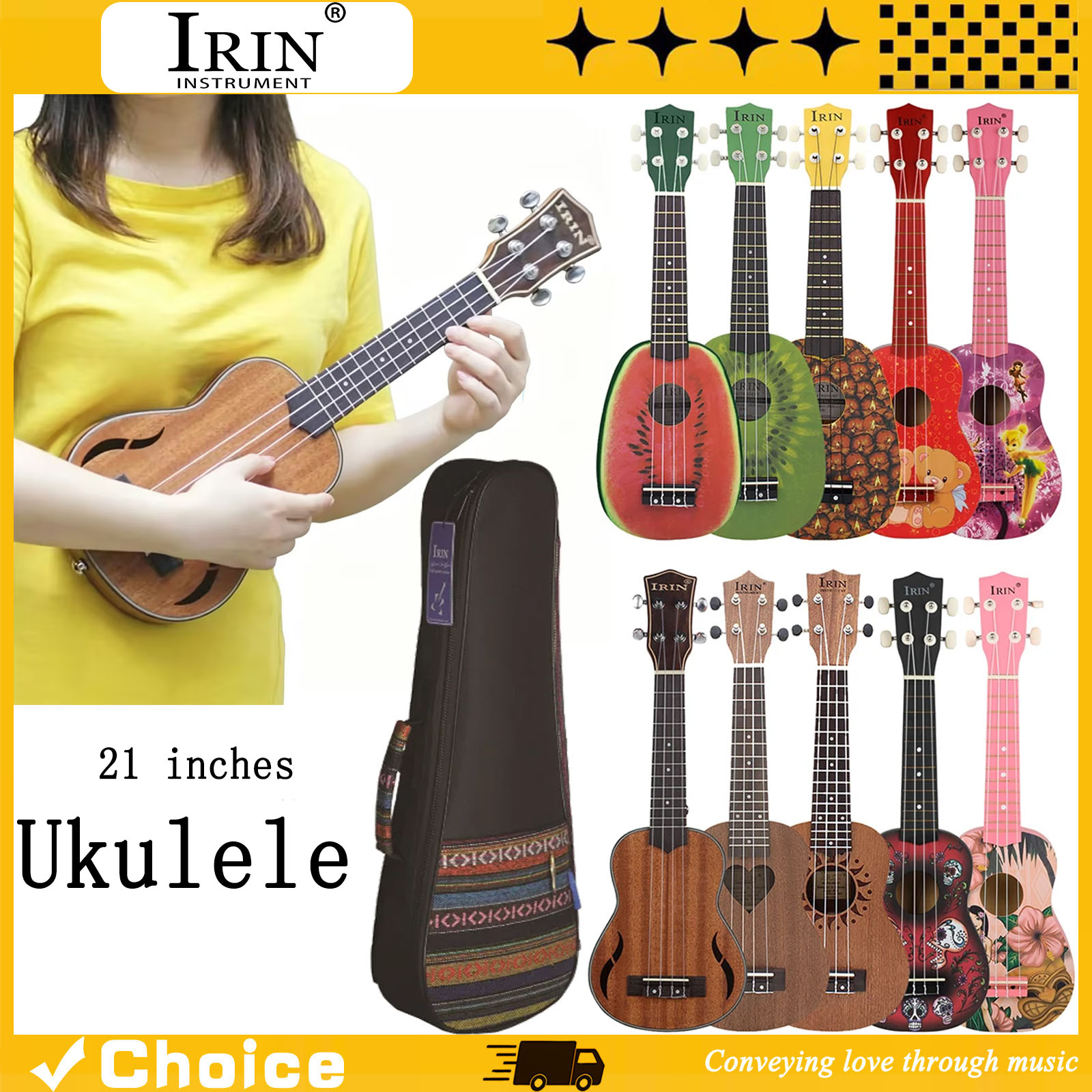 Ukulele Hawaiano da 21 Pollici - Ukulele Beginner Kit recensione e prezzo