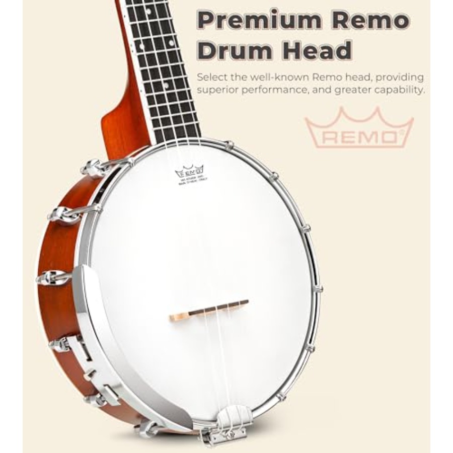 Banjolele 23 Pollici con Pelle - Ukulele Beginner Kit recensione e prezzo