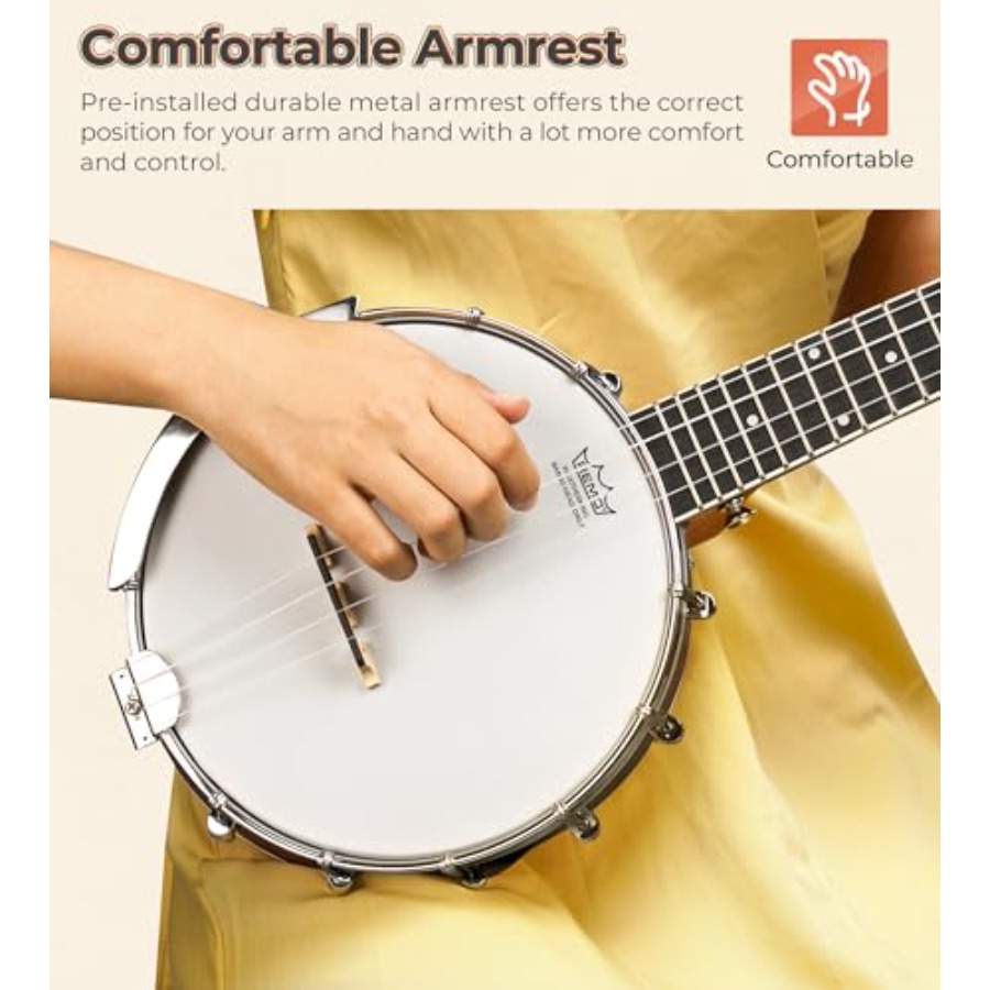 Banjolele 23 Pollici con Pelle - Ukulele Beginner Kit recensione e prezzo