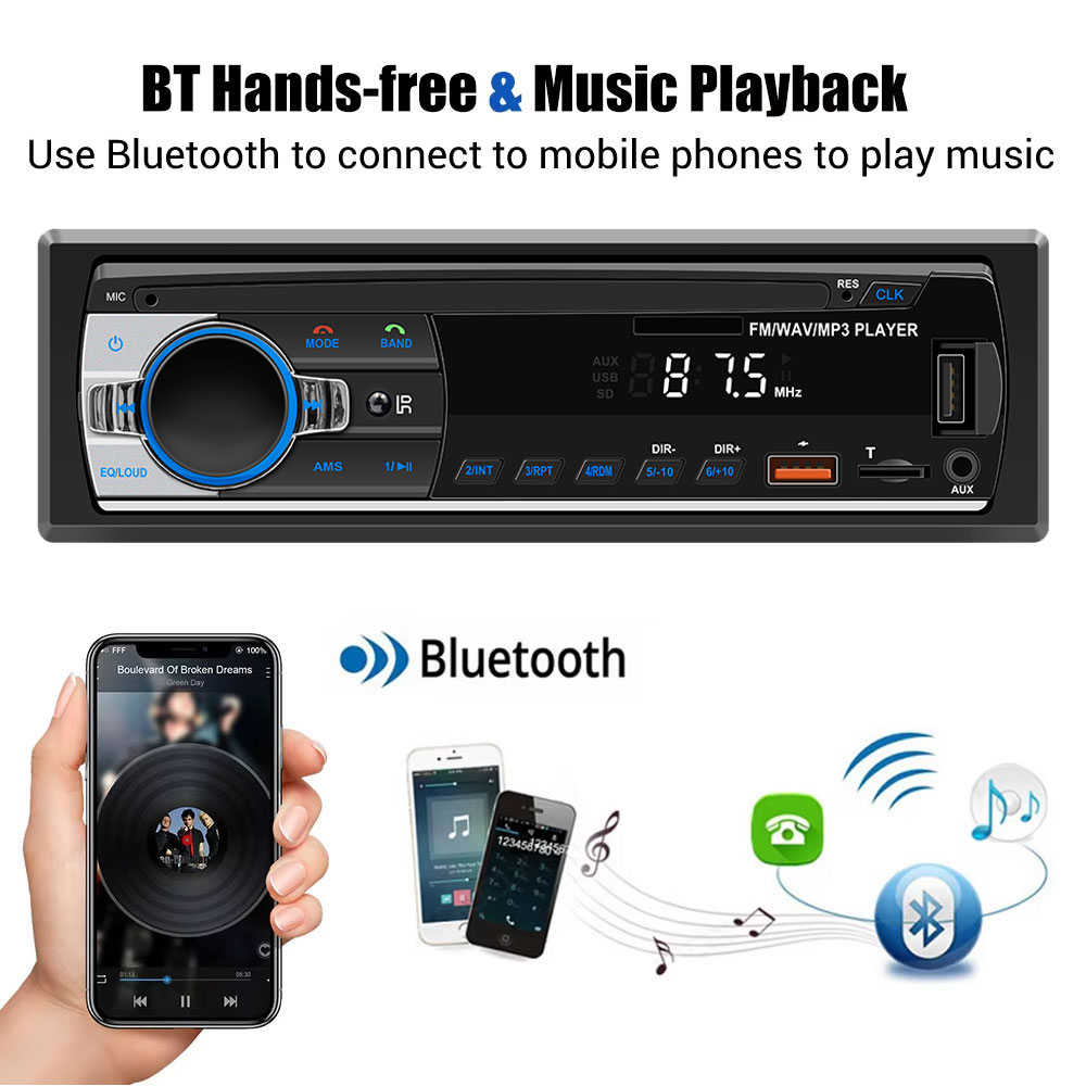 Autoradio 1Din Lettore MP3 Blu - Audio Universal Music recensione e prezzo