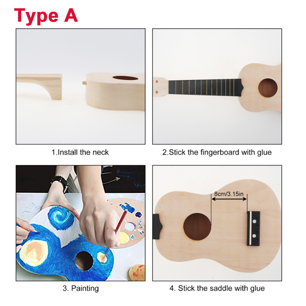 Ukulele fai da te 21 pollici K - Ukulele Beginner Kit recensione e prezzo